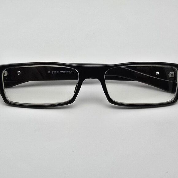 Gucci GG1444 807 Black Rectangular Eyeglasses Frame w/ Case Italy 51-15-130 - Picture 11 of 15